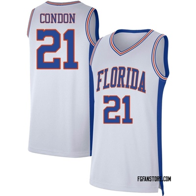 Men's Alex Condon Florida Gators Replica Basketball Jersey - White