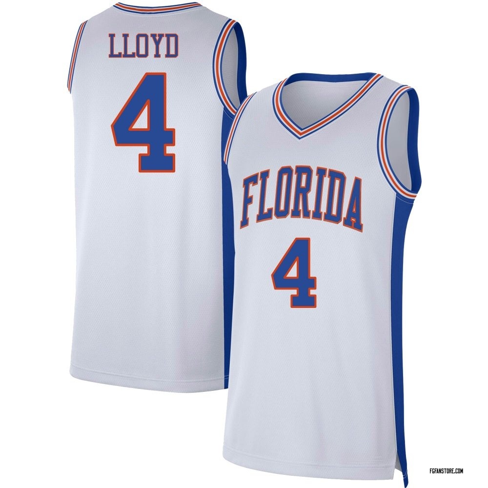 Men's Alex Lloyd Florida Gators Replica Basketball Jersey - White