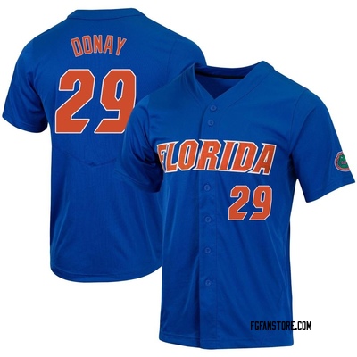 Men's Brody Donay Florida Gators Replica Full-Button Baseball Jersey - Royal