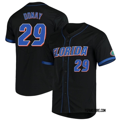 Men's Brody Donay Florida Gators Replica Vapor Untouchable Full-Button Baseball Jersey - Black