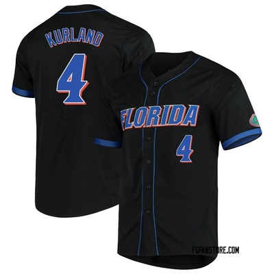 Men's Cade Kurland Florida Gators Replica Vapor Untouchable Full-Button Baseball Jersey - Black