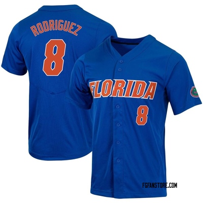 Men's Christian Rodriguez Florida Gators Replica Full-Button Baseball Jersey - Royal