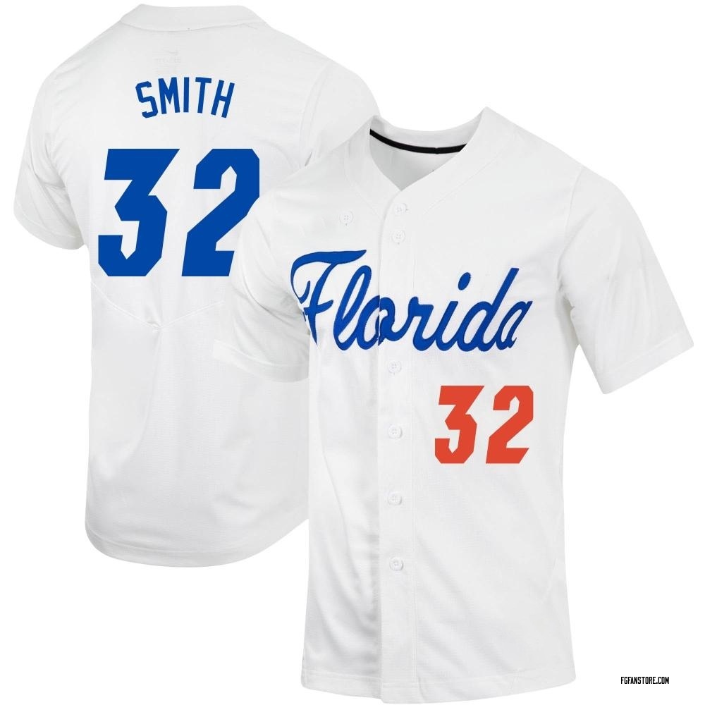 Men's Grayson Smith Florida Gators Replica Full-Button Baseball Jersey - White