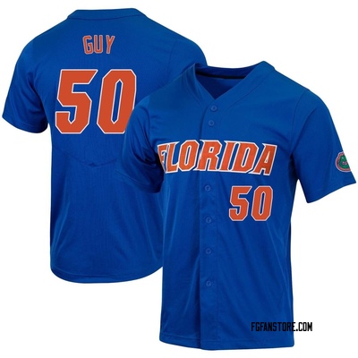 Men's Jaylen Guy Florida Gators Replica Full-Button Baseball Jersey - Royal