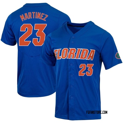 Men's John Martinez Florida Gators Replica Full-Button Baseball Jersey - Royal