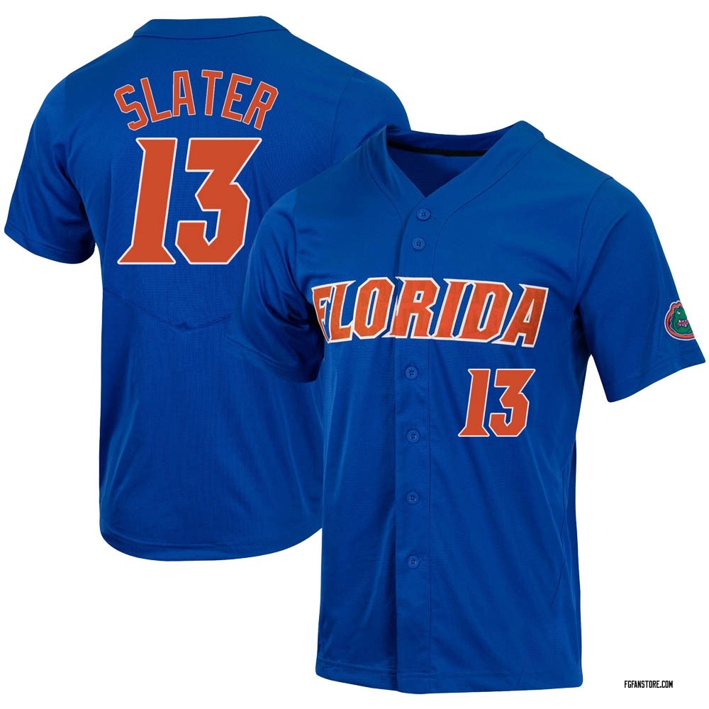 Men's Ryan Slater Florida Gators Replica Full-Button Baseball Jersey - Royal