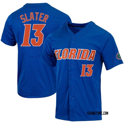 Men's Ryan Slater Florida Gators Replica Full-Button Baseball Jersey - Royal