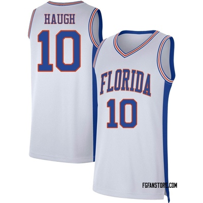 Men's Thomas Haugh Florida Gators Replica Basketball Jersey - White