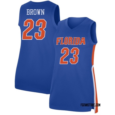 Women's AJ Brown Florida Gators Replica Royal Basketball Jersey - Brown