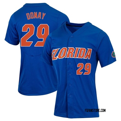Women's Brody Donay Florida Gators Replica Full-Button Baseball Jersey - Royal
