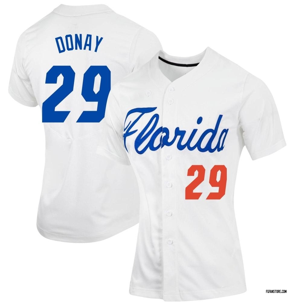 Women's Brody Donay Florida Gators Replica Full-Button Baseball Jersey - White
