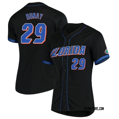 Women's Brody Donay Florida Gators Replica Vapor Untouchable Full-Button Baseball Jersey - Black