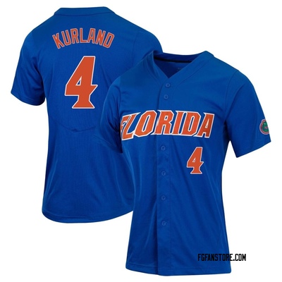 Women's Cade Kurland Florida Gators Replica Full-Button Baseball Jersey - Royal