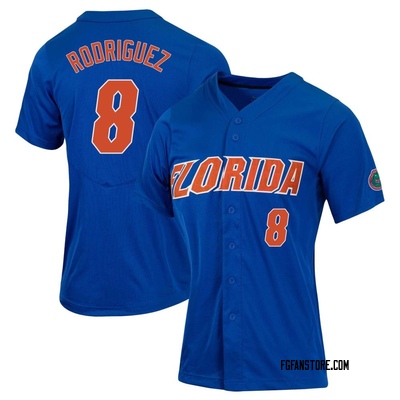 Women's Christian Rodriguez Florida Gators Replica Full-Button Baseball Jersey - Royal