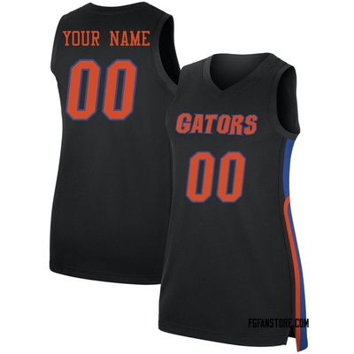Women's Custom Florida Gators Replica Basketball Jersey - Black