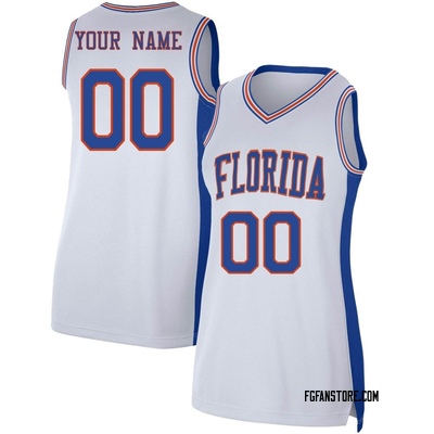 Women's Custom Florida Gators Replica Basketball Jersey - White