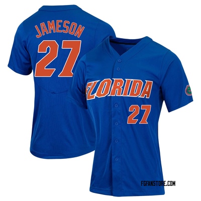 Women's Fisher Jameson Florida Gators Replica Full-Button Baseball Jersey - Royal