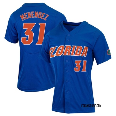 Women's Frank Menendez Florida Gators Replica Full-Button Baseball Jersey - Royal