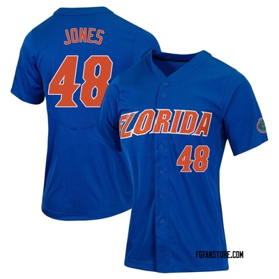 Women's Hunter Jones Florida Gators Replica Full-Button Baseball Jersey - Royal