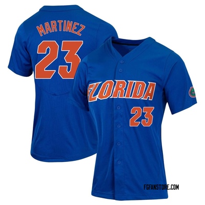 Women's John Martinez Florida Gators Replica Full-Button Baseball Jersey - Royal