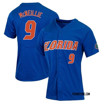Women's Luke McNeillie Florida Gators Replica Full-Button Baseball Jersey - Royal