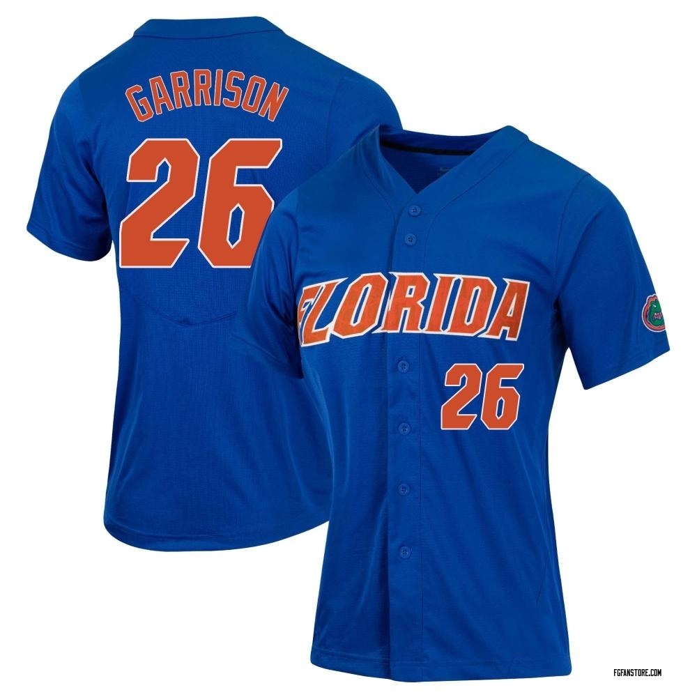 Women's Tanner Garrison Florida Gators Replica Full-Button Baseball Jersey - Royal