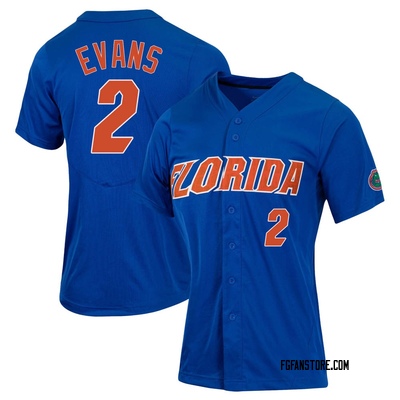 Women's Ty Evans Florida Gators Replica Full-Button Baseball Jersey - Royal