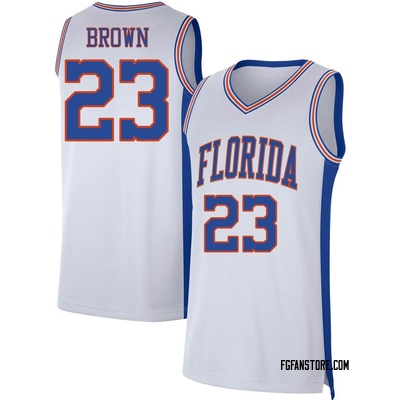 Youth AJ Brown Florida Gators Replica Basketball Jersey - White