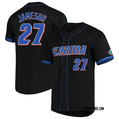 Youth Fisher Jameson Florida Gators Replica Vapor Untouchable Full-Button Baseball Jersey - Black