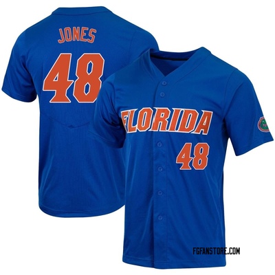 Youth Hunter Jones Florida Gators Replica Full-Button Baseball Jersey - Royal