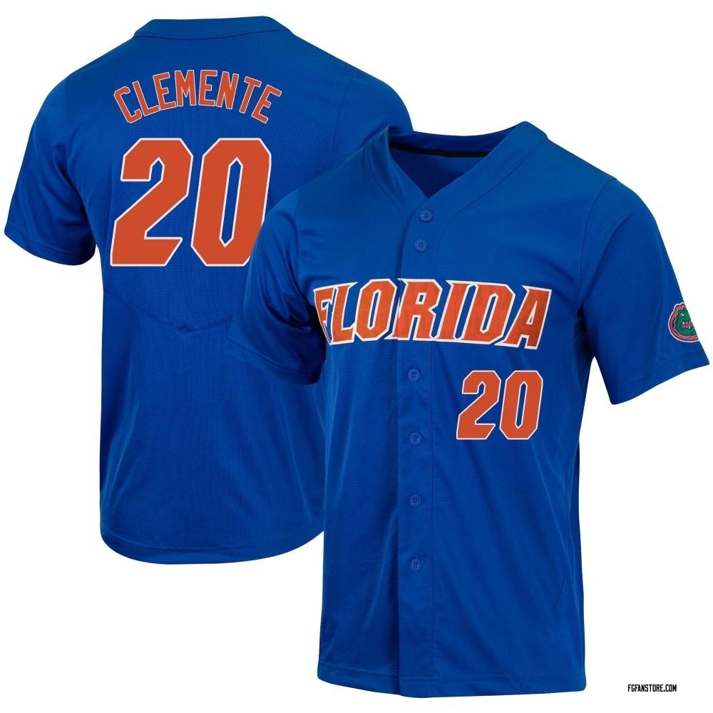 Youth Jake Clemente Florida Gators Replica Full-Button Baseball Jersey - Royal
