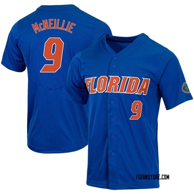 Youth Luke McNeillie Florida Gators Replica Full-Button Baseball Jersey - Royal